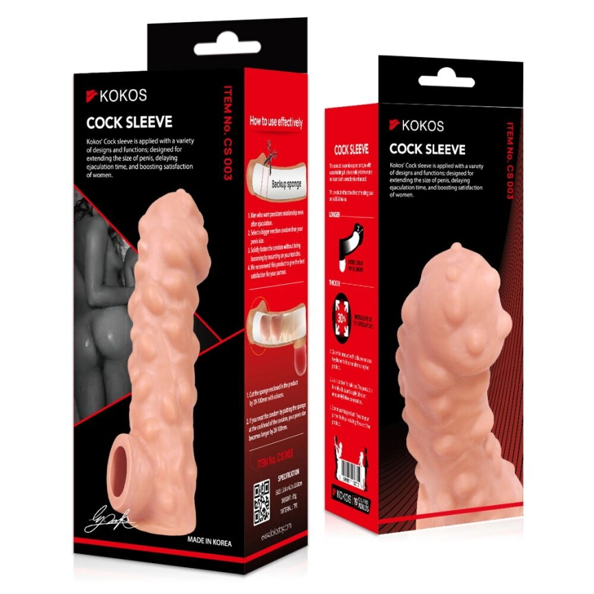 Насадка на член Kokos Cock Sleeve CS 003 L фото 3