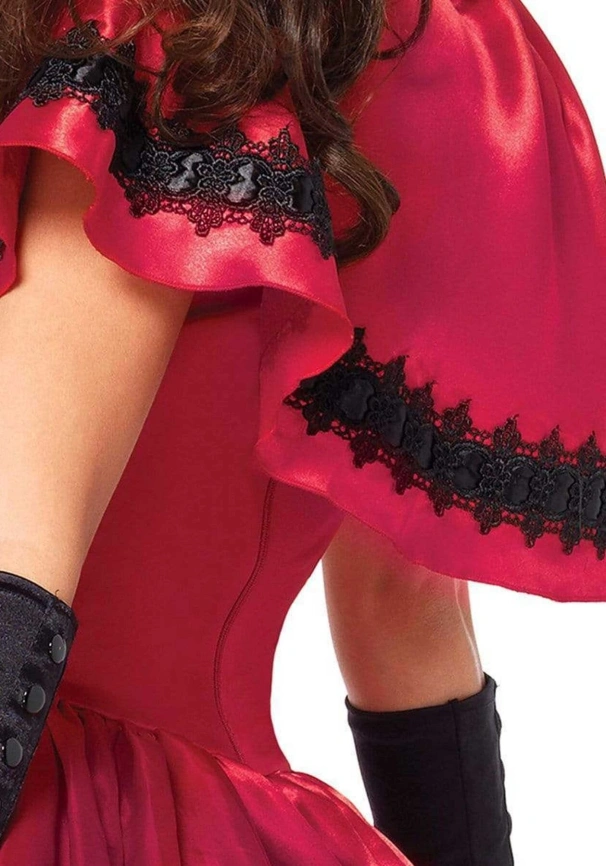 Эротический костюм Красной шапочки Leg Avenue Gothic Red Riding Hood S, платье, накидка фото 4