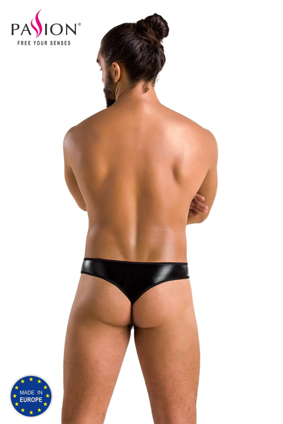 Чоловічі стринги Passion 033 THONG PAUL L/XL Black, під латекс фото 6