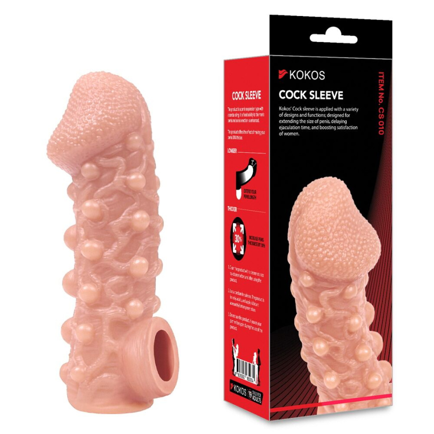 Насадка на член Kokos Cock Sleeve CS 010 L фото 3
