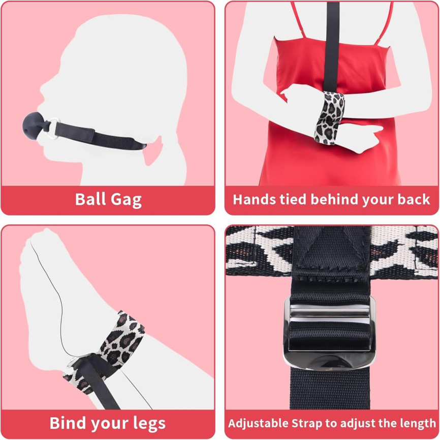 БДСМ-набір LOCKINK YEAHWOW Armbinder Restraint Set Black фото 3