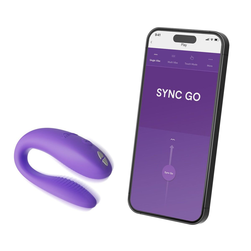 Смарт-вібратор для пар We-Vibe Sync GO Light Purple, тревел-кейс фото 5