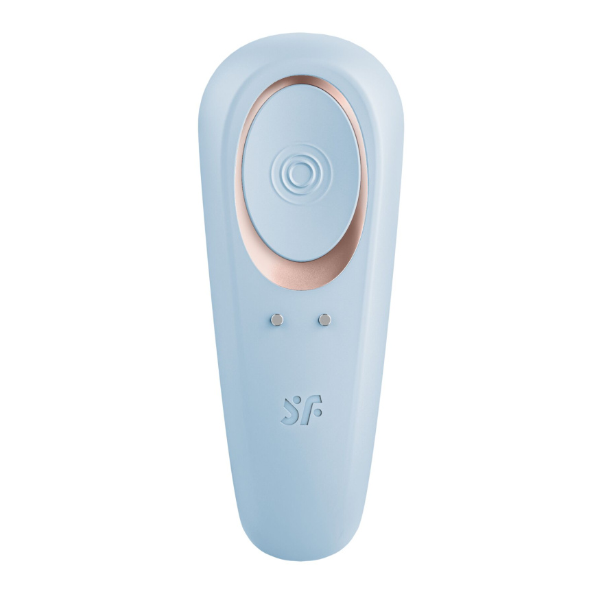 Вібратор для пар Satisfyer Double Classic Light Blue з одним моторчиком фото 4