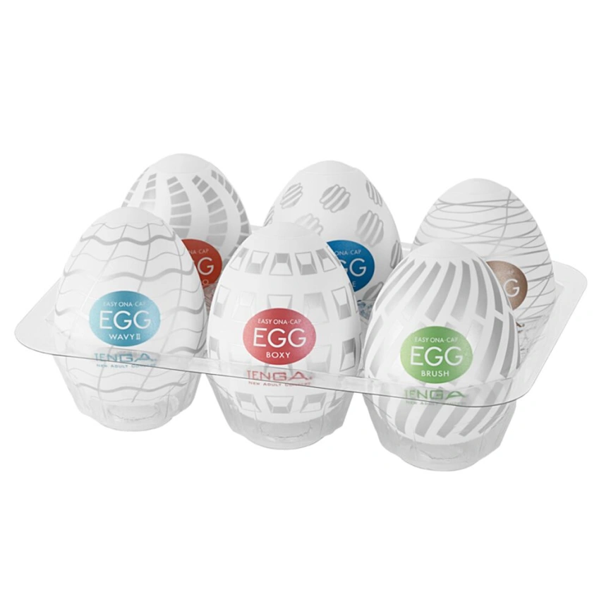Набор мастурбаторов-яиц Tenga Egg New Standard Pack (6 яиц) фото 2