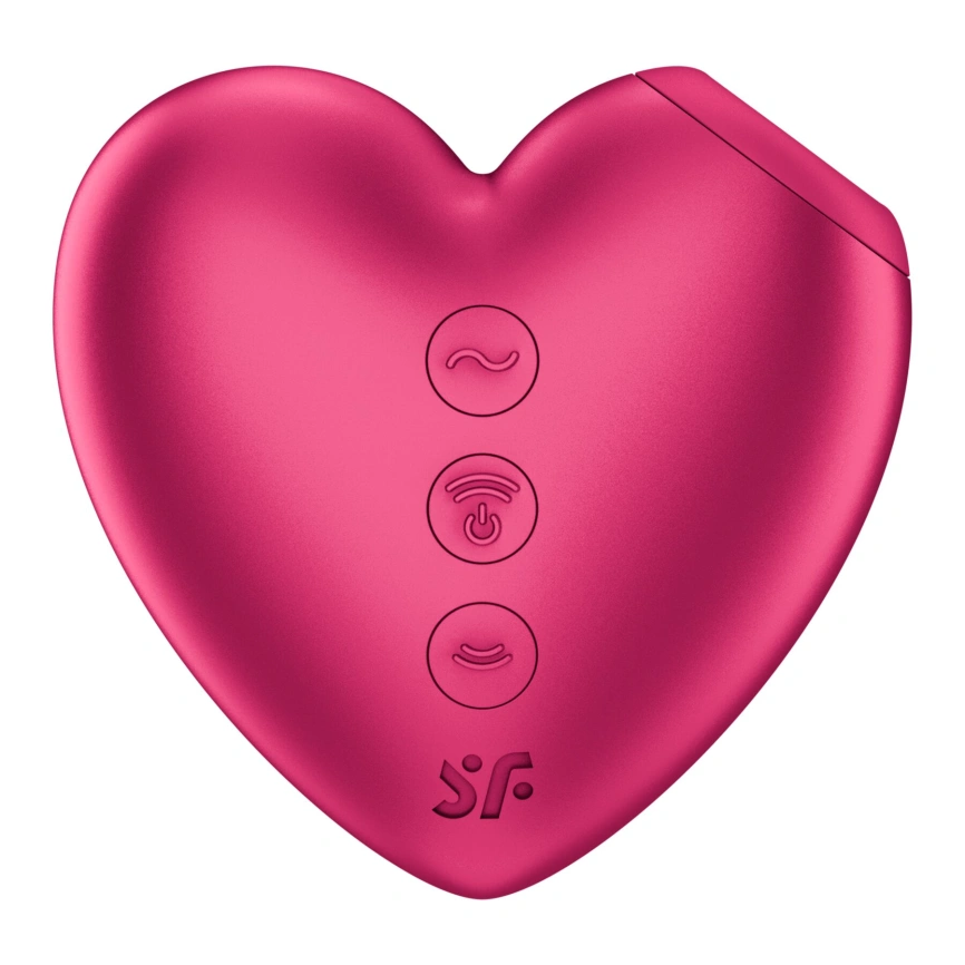 Вакуумный стимулятор-сердечко с вибрацией Satisfyer Cutie Heart Battery Series фото 3