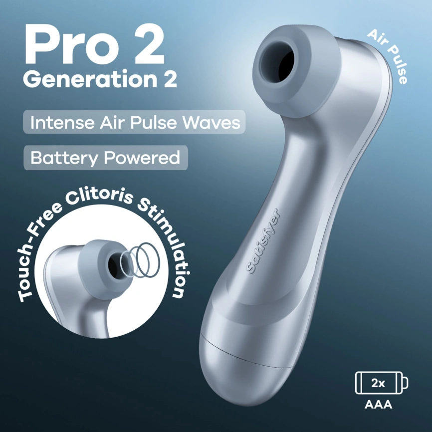 Вакуумный клиторальный стимулятор Satisfyer Pro 2 Generation 2 Battery Series (мятая упаковка!!!) фото 8