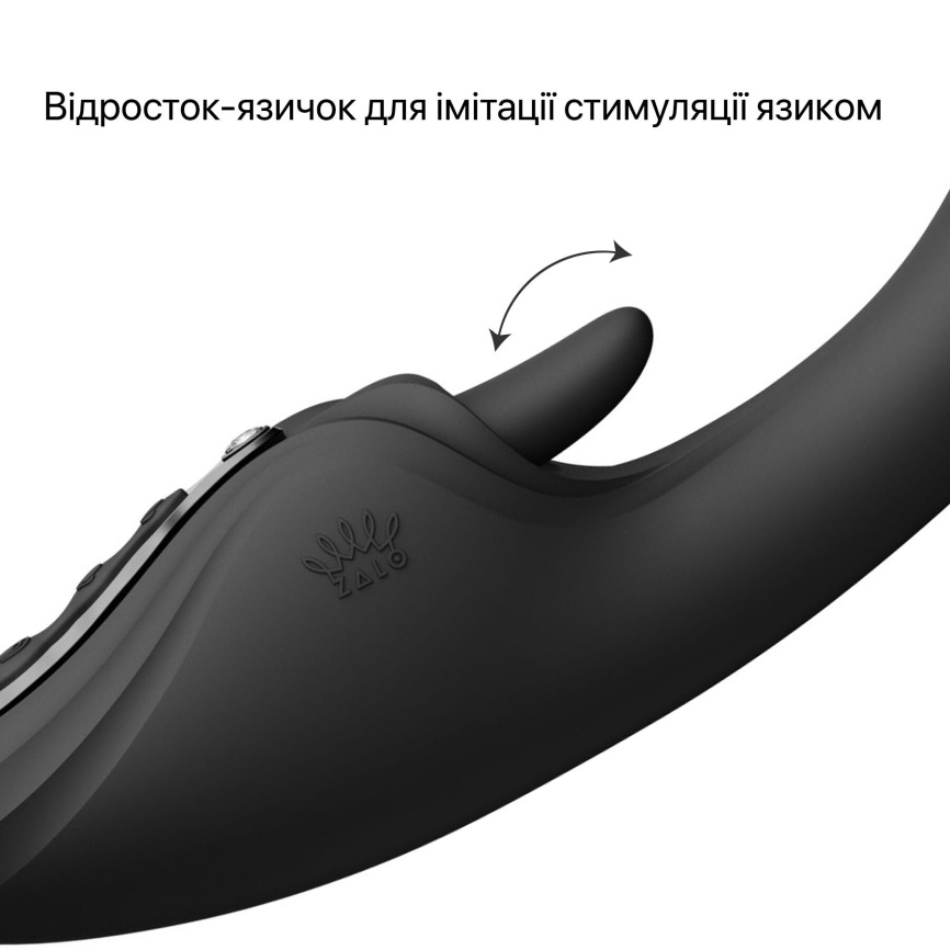 Смарт-вібратор Zalo Ares Obsidian Black, підігрів, 3 мотори, язичок для клітора, стимуляція точки G фото 25