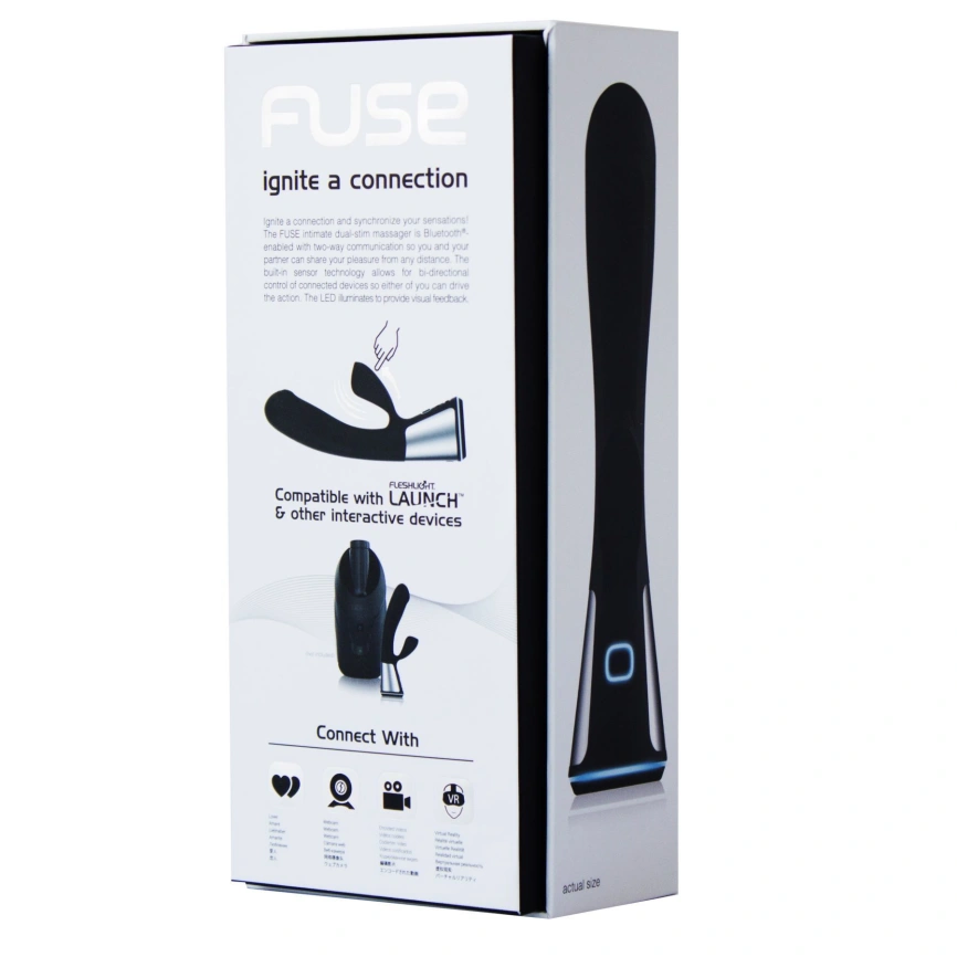 Интерактивный вибратор-кролик Ohmibod Fuse for Kiiroo Black фото 6