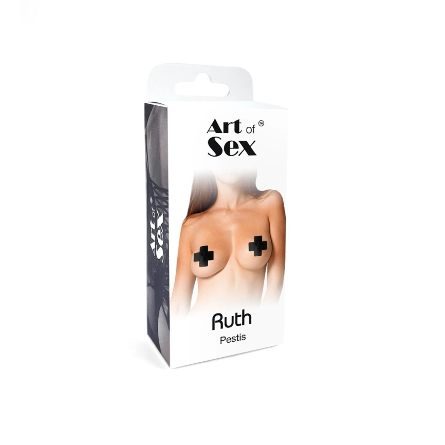Сексуальные наклейки на грудь Art of Sex - Ruth. Черный фото 4