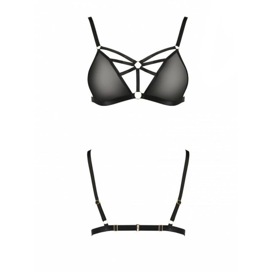 Бюстгальтер-стрепы Passion Exclusive MEGGY BRA S/M, black фото 10