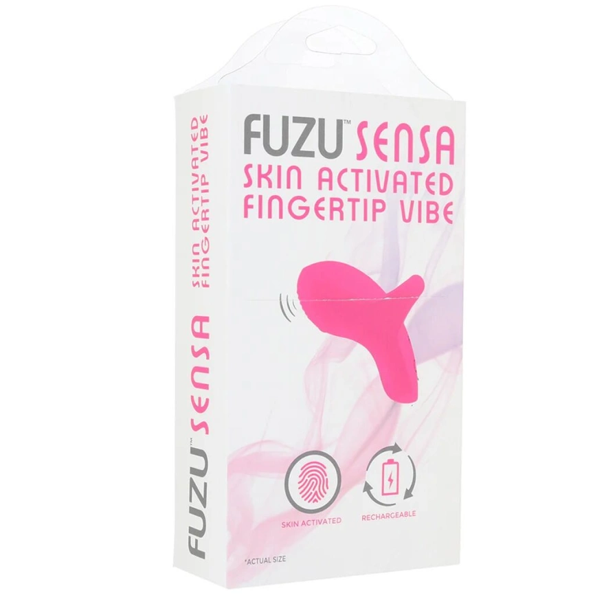 Вибратор на палец FUZU Sensa Skin Activated Fingertip Vibe – Pink, сенсорное управление, 8 режимов фото 6