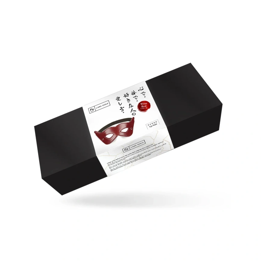 Кожаная маска на глаза Liebe Seele Wine Red Eye Mask фото 2