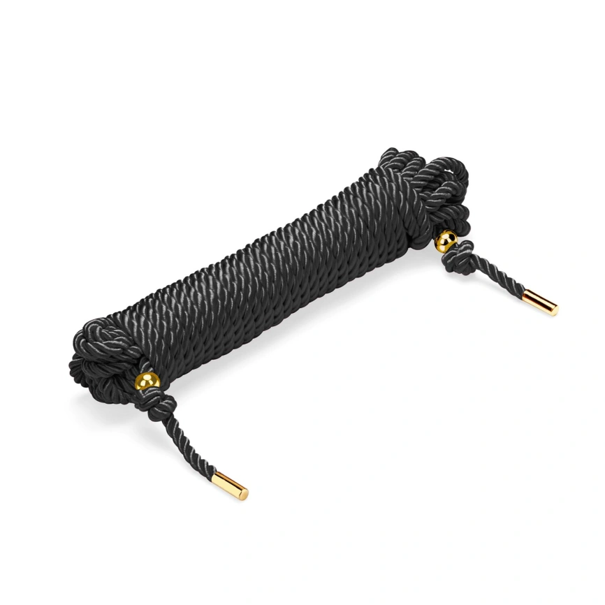 Веревка для шибари Liebe Seele Shibari 10M Rope Black, комбинированный состав фото 1