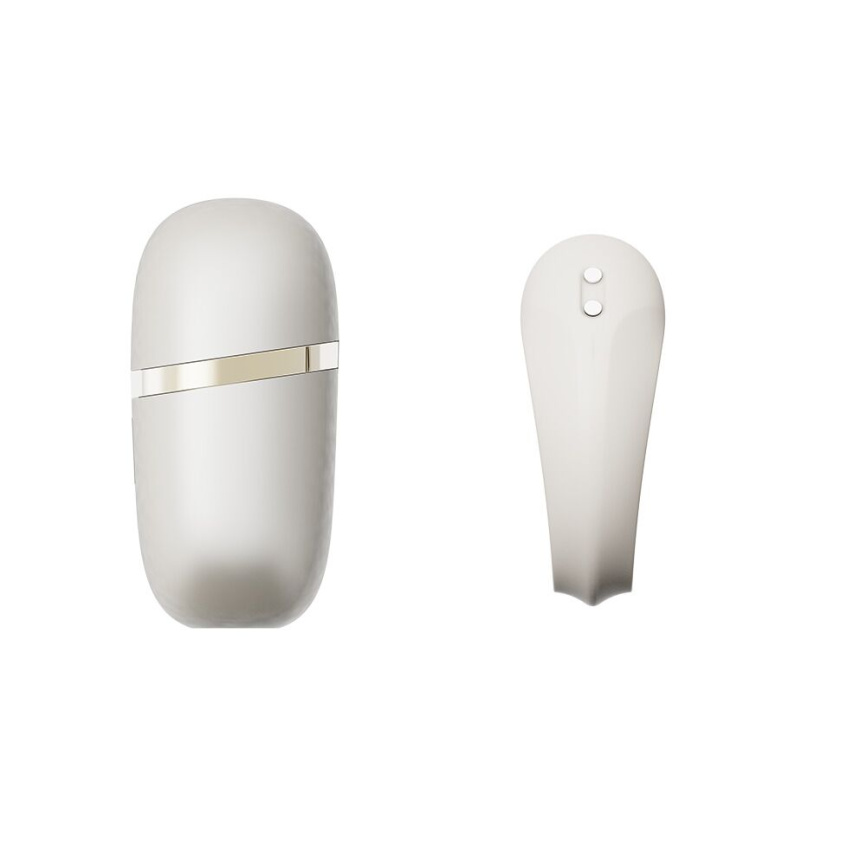 Ерекційне смарт-віброкільце Zalo Apis Ivory White, до 4 годин роботи, зарядний кейс фото 9