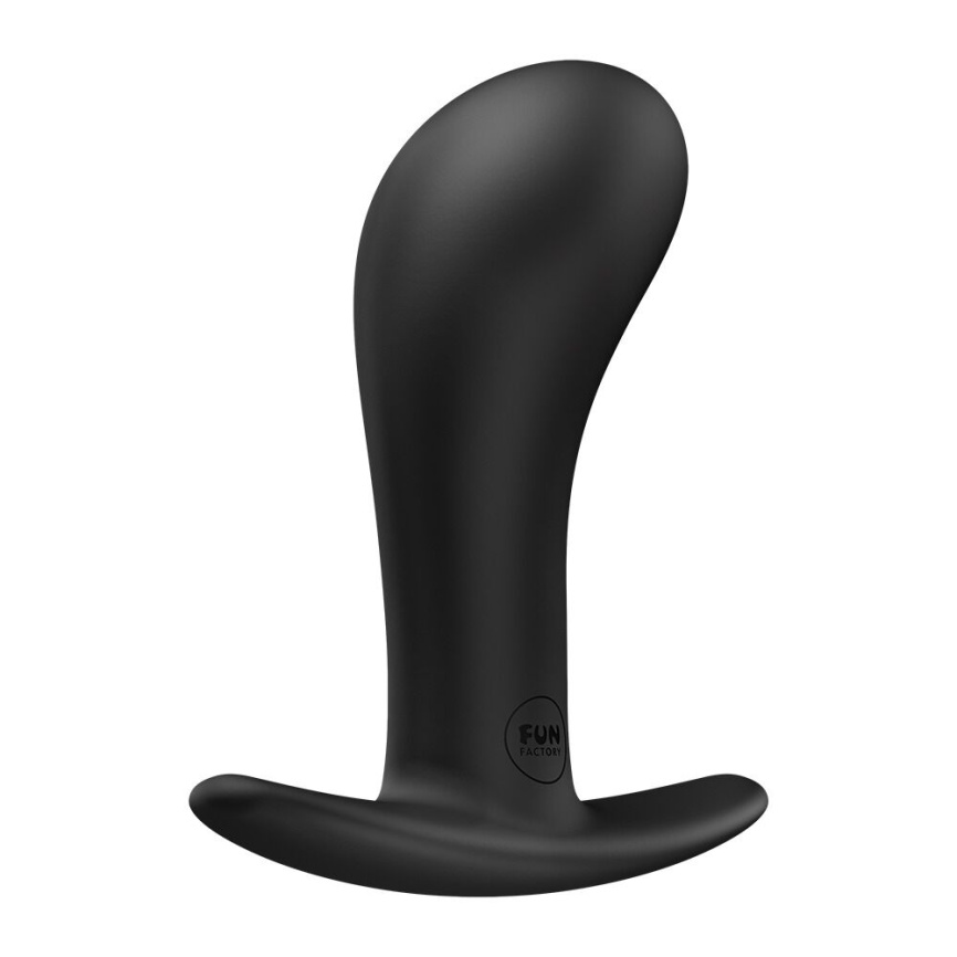 Анальна пробка Fun Factory BOOTIE L Black, діаметр 3,8 см, тонкий обмежувач фото 3