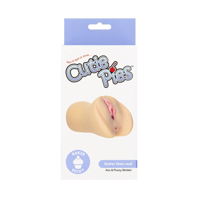 Мастурбатор-вагина и попка Cutie Pies Baker Becky Vagina & Ass Masturbator, вибропуля в подарок фото 7