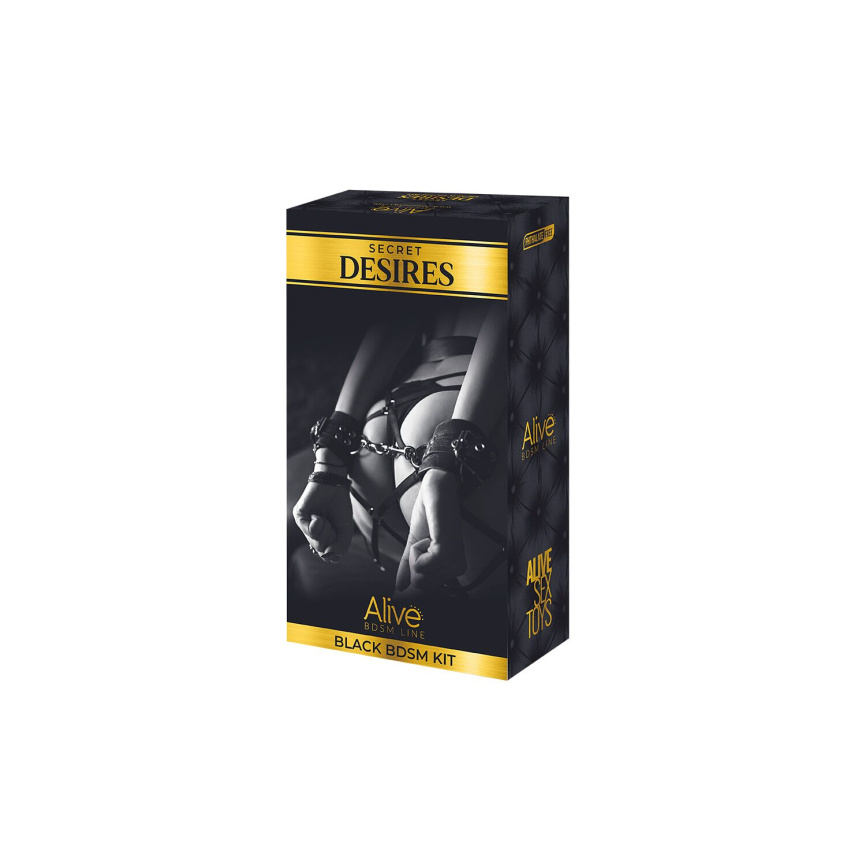 Набір аксесуарів БДСМ Alive Secret Desires Black Kit (8 pcs) фото 2