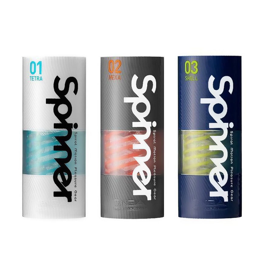 Мастурбатор Tenga Spinner 02 Hexa з пружною стимулювальною спіраллю всередині, стандартна спіраль фото 7
