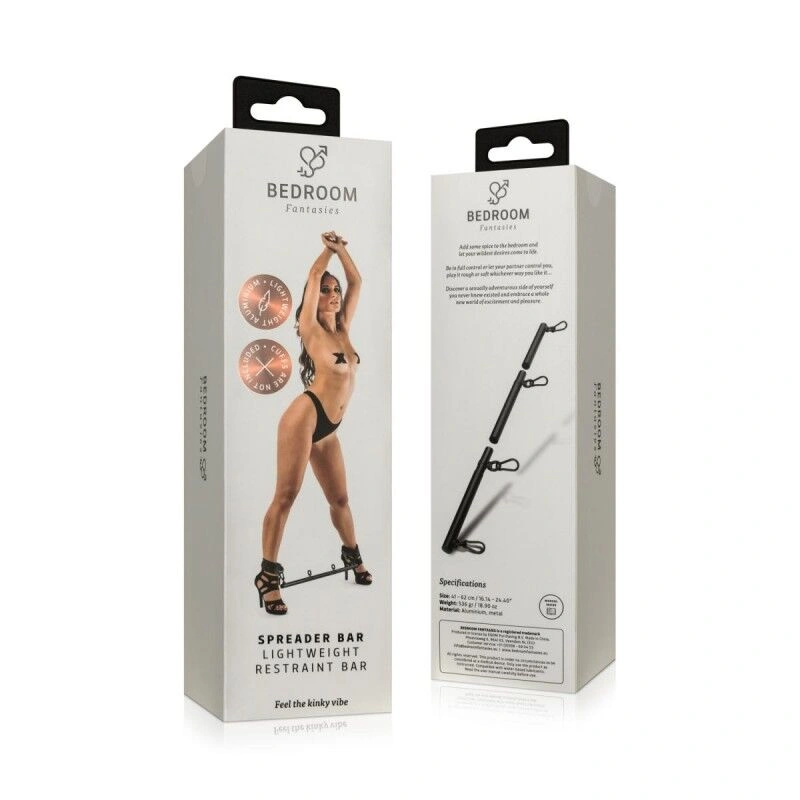 Фиксатор для рук и ног Bedroom Fantasies: Spreader Bar Lightweight Restraint Bar, черный фото 6