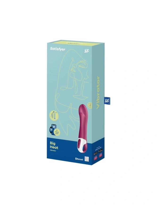 Смарт-вибратор точки G Satisfyer Big Heat с функцией подогрева фото 4