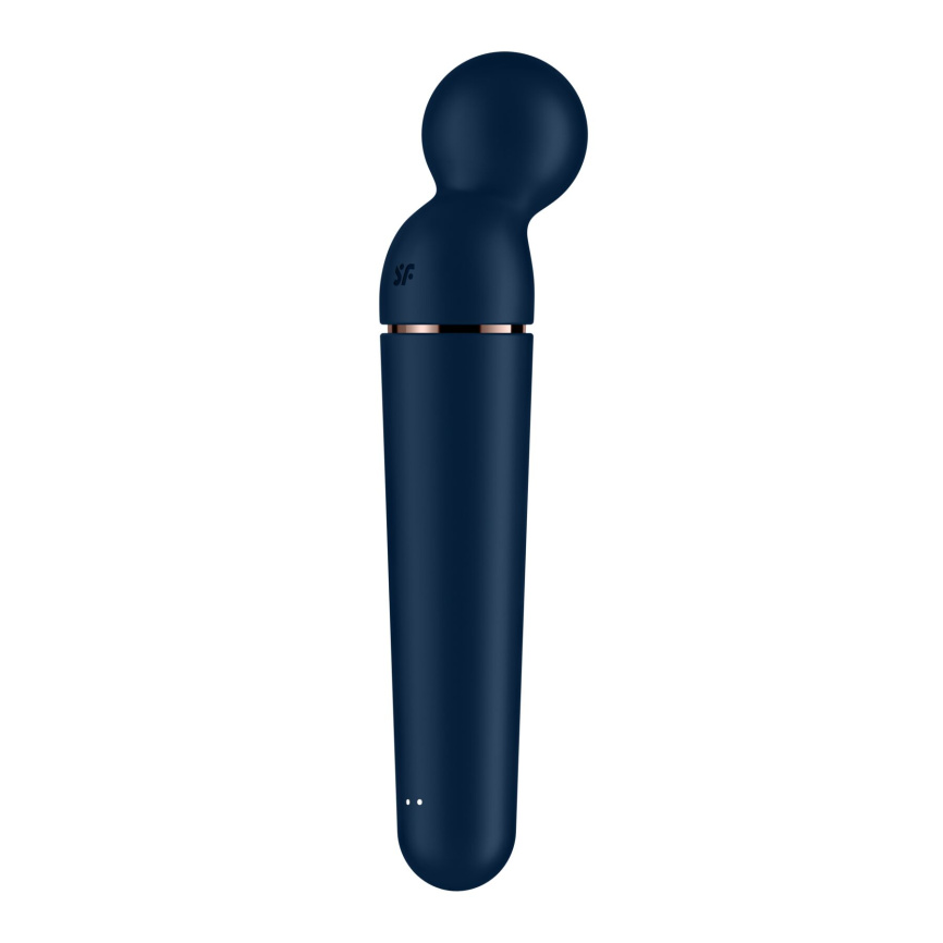 Вібромасажер Satisfyer Planet Wand-er Blue/Rosegold, дуже потужний, бездротовий фото 4