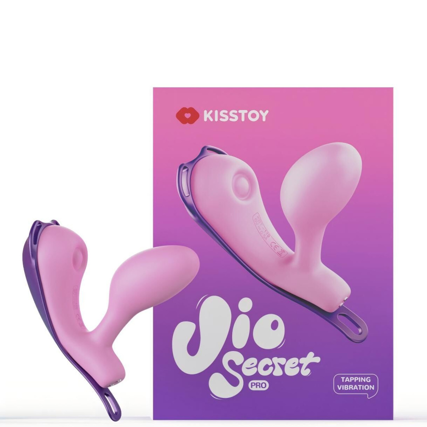 Смарт-віброяйце зі стимуляцією клітора KISSTOY Viosecret Pro, реагує на стискання, пояс для кріплення фото 4