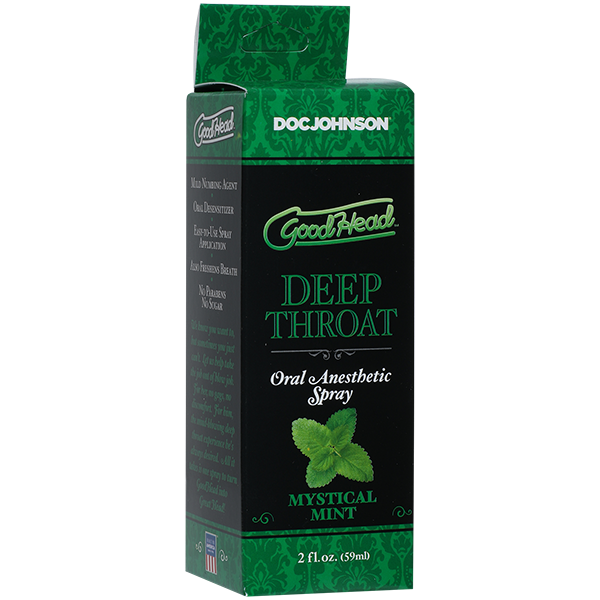Спрей для мінету Doc Johnson GoodHead DeepThroat Spray - Mystical Mint 59 мл для глибокого мінету фото 2