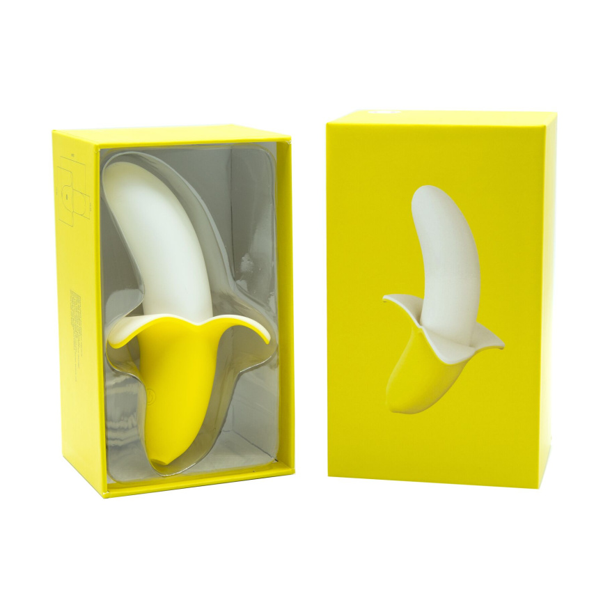 Вібратор-банан Banana Bliss Mini Silicone Vibrator, вагінально-кліторальна стимуляція, 10 режимів фото 5