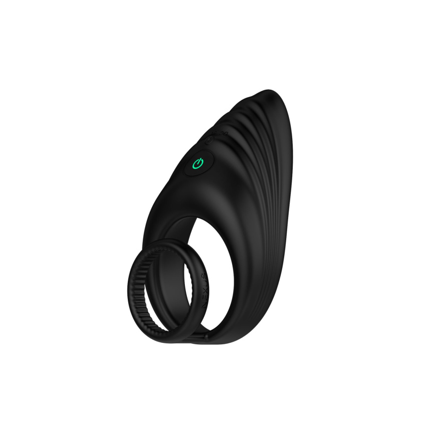 Ерекційне віброкільце Nexus Enhance Vibrating Cock and Ball Ring, подвійне фото 2