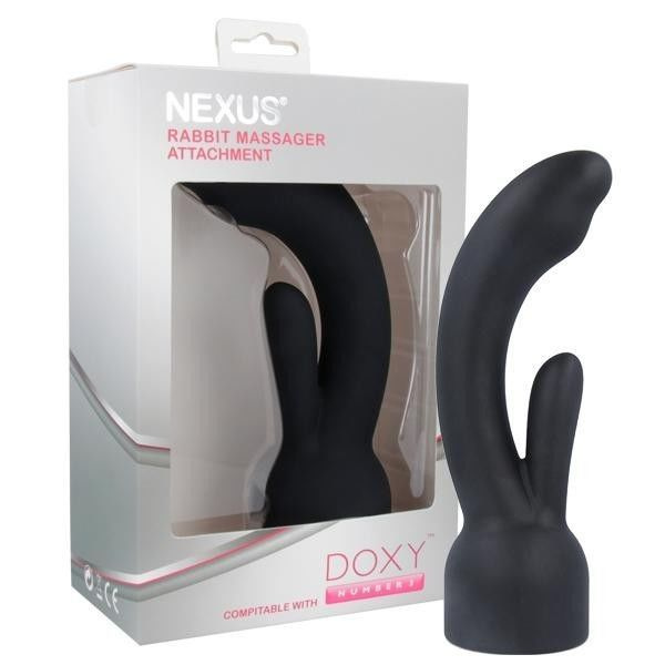 Насадка для вібромасажера Doxy Number 3 - Nexus Rabbit Massager у вигляді вібратора-кролика фото 1