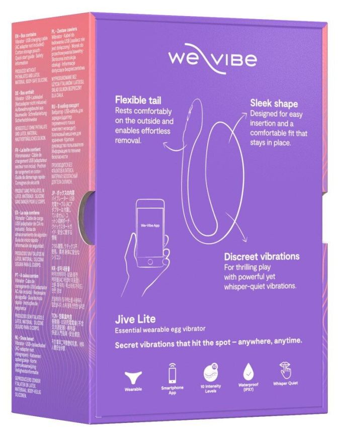 Смарт-віброяйце We-Vibe Jive Lite Purple, невеликий розмір фото 12
