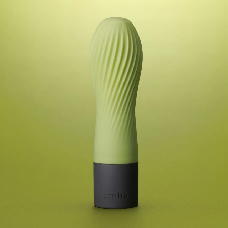 Вибратор IROHA ZEN Matcha с нежной ребристой поверхностью фото 7