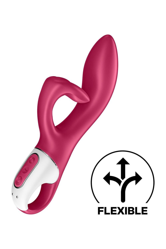 Вібратор-кролик із потрійним відростком Satisfyer Embrace me Berry, 2 мотори, діаметр 3,6 см фото 3