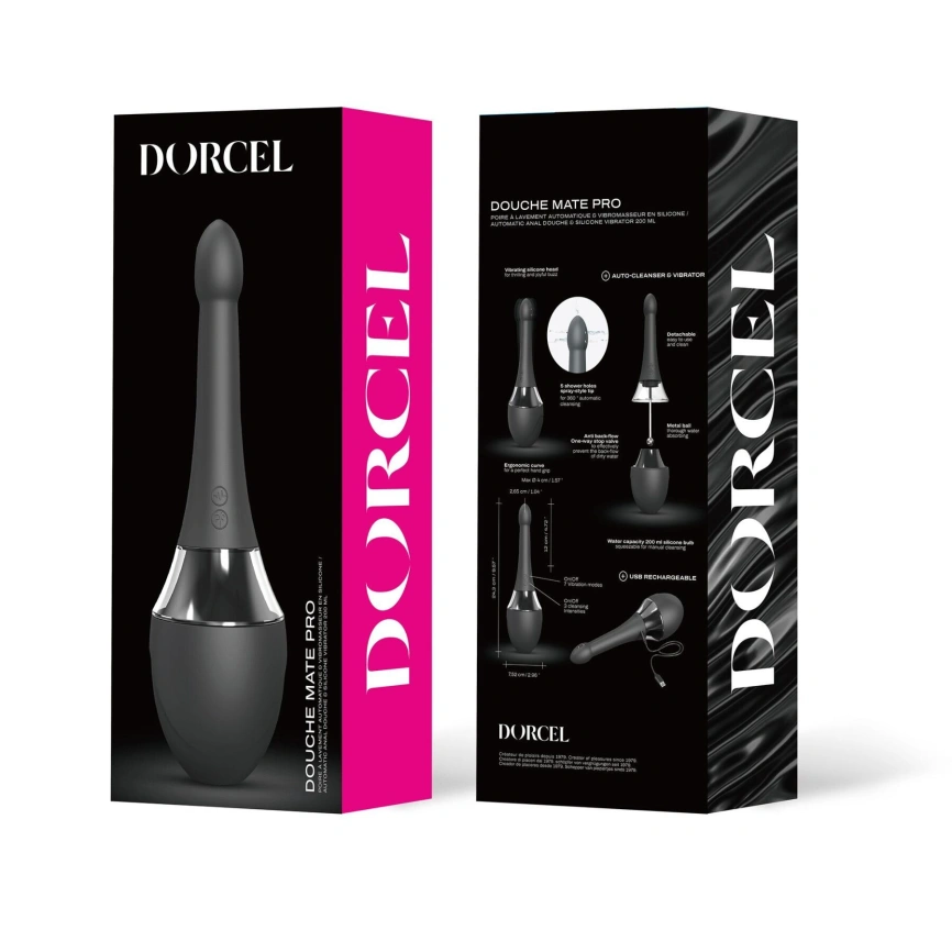 Автоматический анальный душ-вибратор Dorcel Douche Mate Pro (мятая упаковка!!!) фото 8