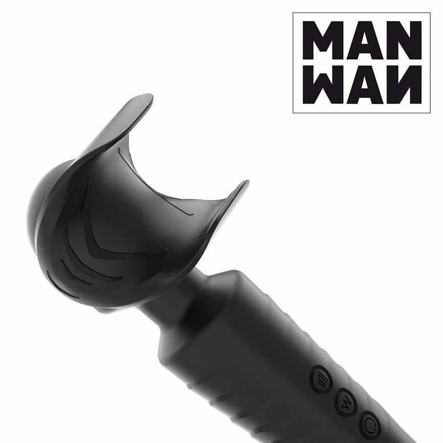 Мастурбатор-вібромасажер Manwan MAN.WAND, відмінно для пар, вібро-мінет, 20 режимів фото 4