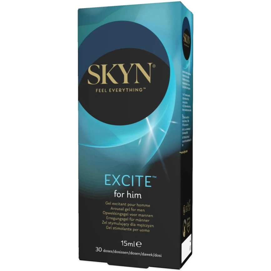 Распродажа!!! Стимулирующий гель для пениса SKYN Excite for him 15 мл (срок 31.08.2026) фото 1