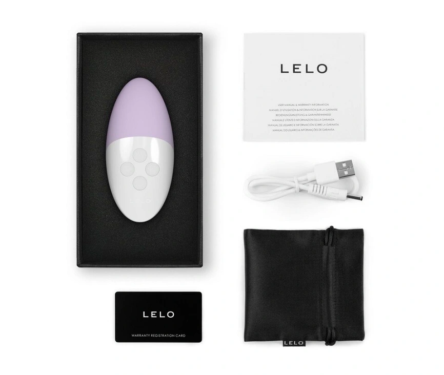 Музыкальный вибратор для клитора LELO SIRI 3 Calm Lavender, вибрации в ритме звуков без смартфона фото 3