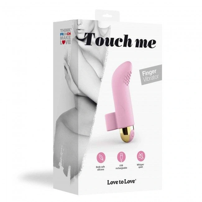 Вибратор на палец Love To Love TOUCH ME ROSE перезаряжаемый, мощный мотор фото 4