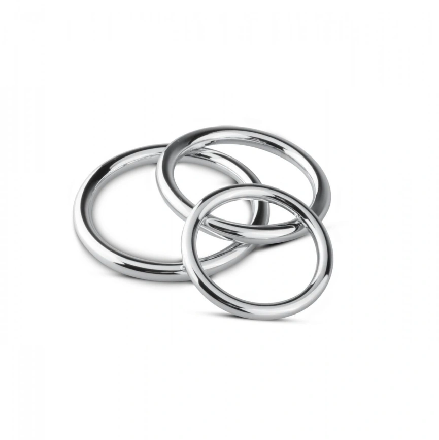 Набор эрекционных колец Sinner Gear Unbendable — Cock/Ball Ring & Glans Ring Set фото 1