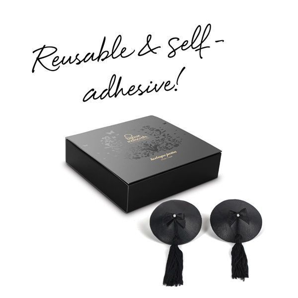 Пестіс Bijoux Indiscrets Burlesque pasties ORIGINAL BLACK фото 5
