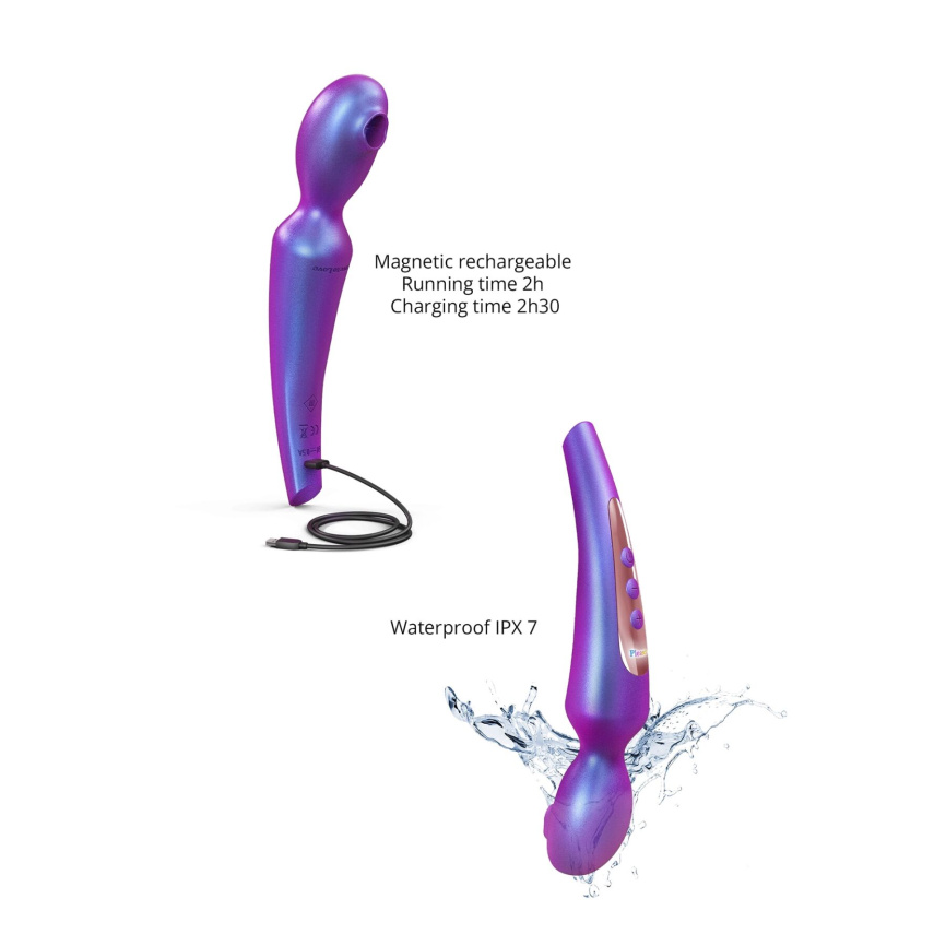 Стимулятор для клітора Love To Love Pleaser Iridescent Night, ефект постукування, 5 режимів фото 4