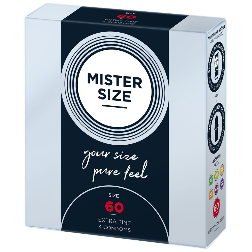 Презервативи Mister Size - pure feel - 60 (3 condoms), товщина 0,05 мм фото 2