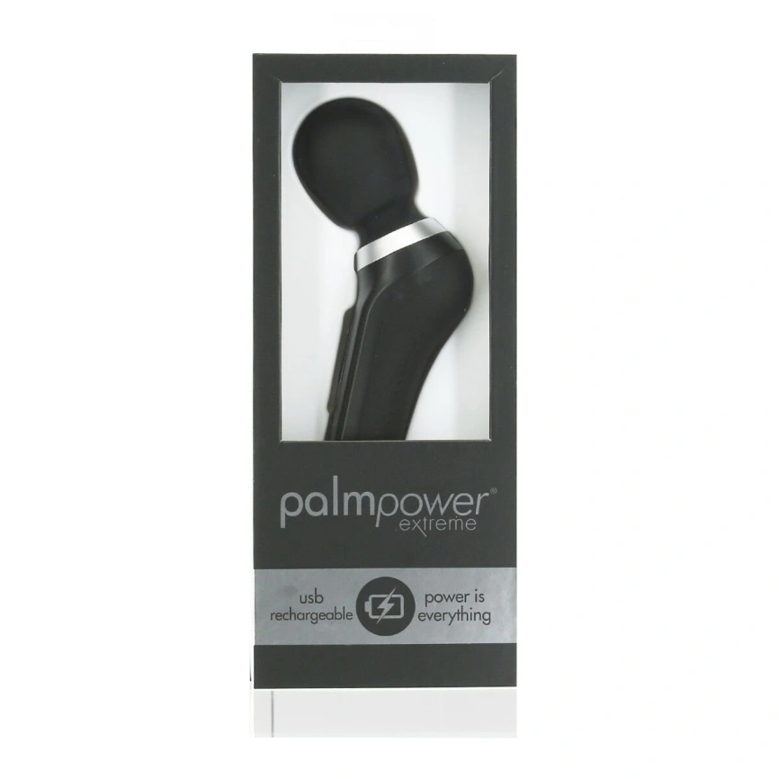 Мощный вибромассажер PalmPower Extreme - Black, 7 режимов, гибкая головка, перезаряжаемый фото 10