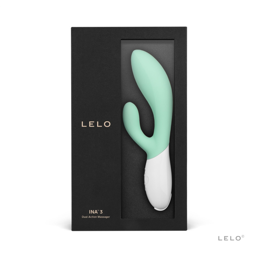 Вібратор-кролик LELO Ina 3 Seaweed, 10 режимів вібрації, потужний мотор фото 3