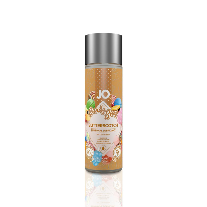Лубрикант на водній основі JO H2O — Candy Shop — Butterscotch (60 мл) без цукру та парабенів фото 1
