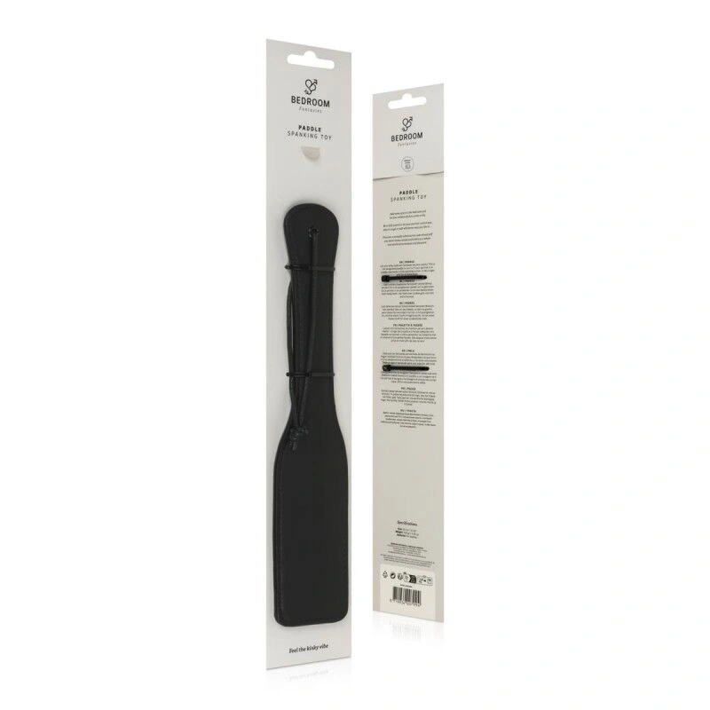 Паддл Bedroom Fantasies: Faux Leather Paddle, черный фото 8