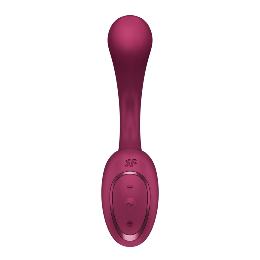 Вагінально-кліторальний вібратор Satisfyer G for Goddess 2 Wine Red, 2 мотори фото 3