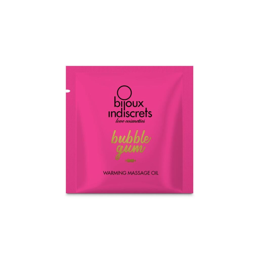Пробник розігрівальої олії Bijoux Indiscrets Light my Fire – Strawberry Bubblegum фото 1