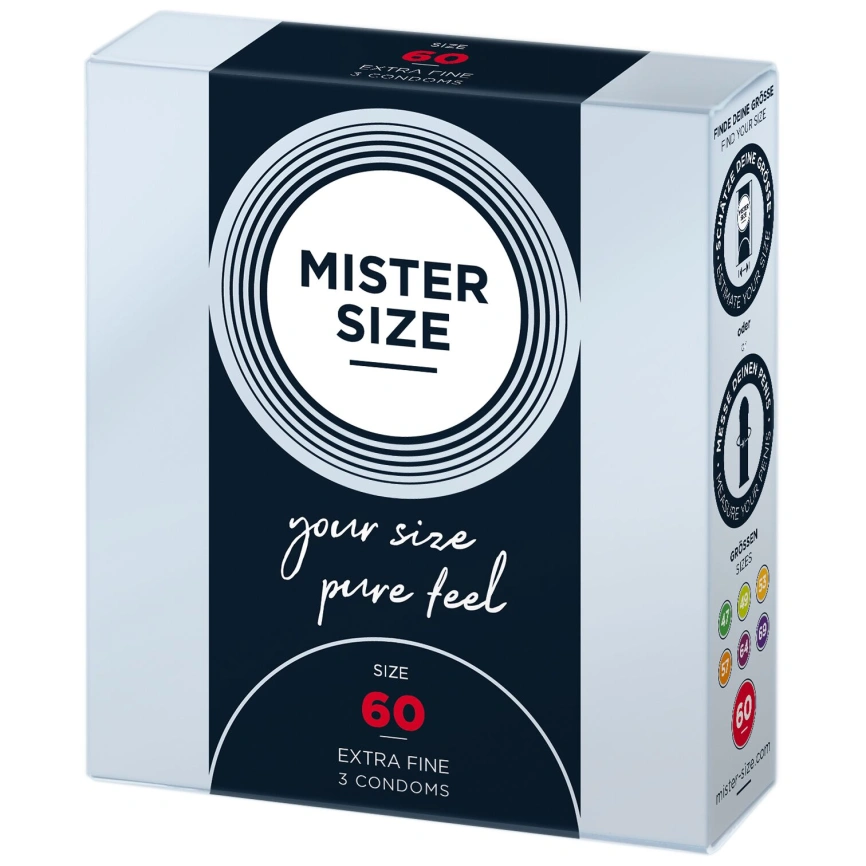 Презервативы Mister Size - pure feel - 60 (3 condoms), толщина 0,05 мм фото 2