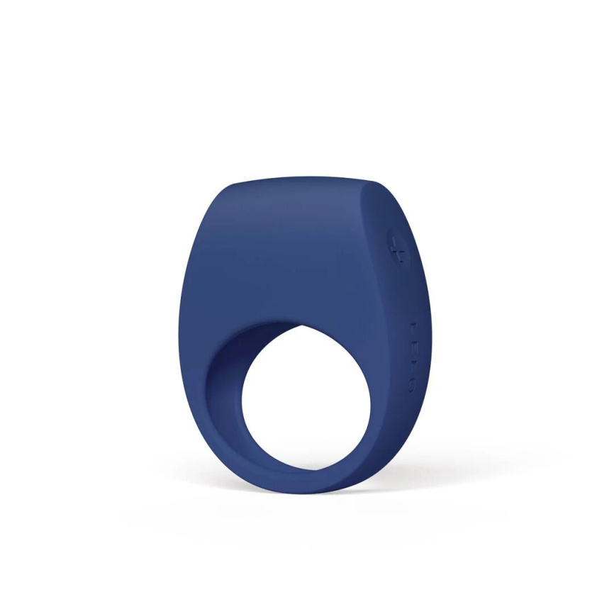Ерекційне кільце з вібрацією LELO Tor 3 Base Blue, керування зі смартфона фото 1
